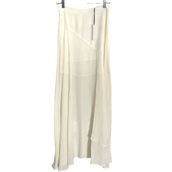 Three Eighty Two Womens Slit Front Chiffon Nolan Maxi Skirt Size Small NWT - Picture 1 of 8